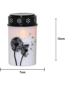 Znicz LED "Dandelion" w kolorze białym